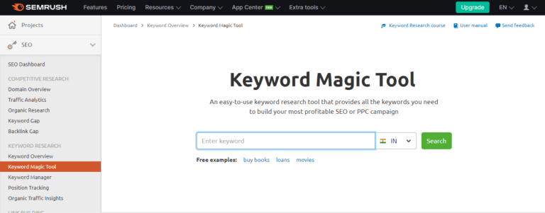 MML - Free Keyword Research Tools - SemRush